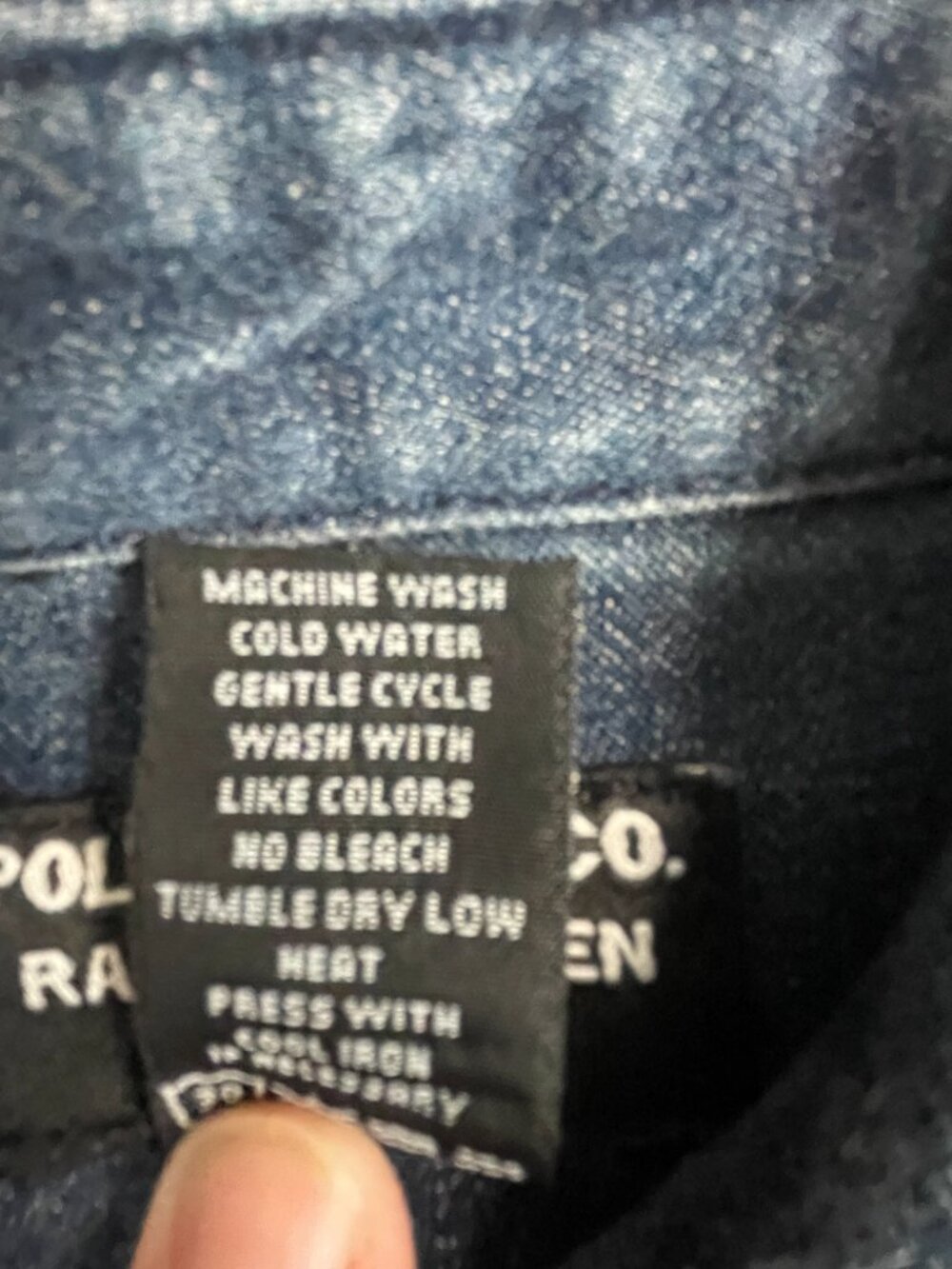 Ralph Lauren Polo Jeans Denim Shirt Dress M Belted Button Front - Picture 5 of 8
